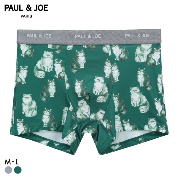 ポール ＆ ジョー PAUL & JOE ネコリピート柄 ボクサーパンツ メンズ 前とじ アンダーウェア