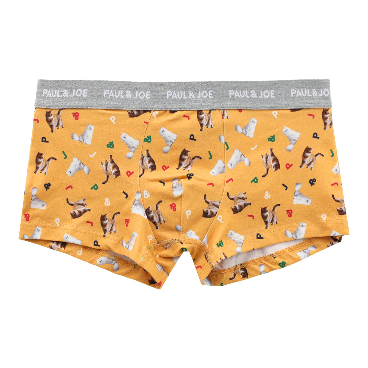 ポール ＆ ジョー PAUL & JOE GipsyNounett&LOGO ボクサーパンツ メンズ 前とじ アンダーウェア(OR-オレンジ-M)