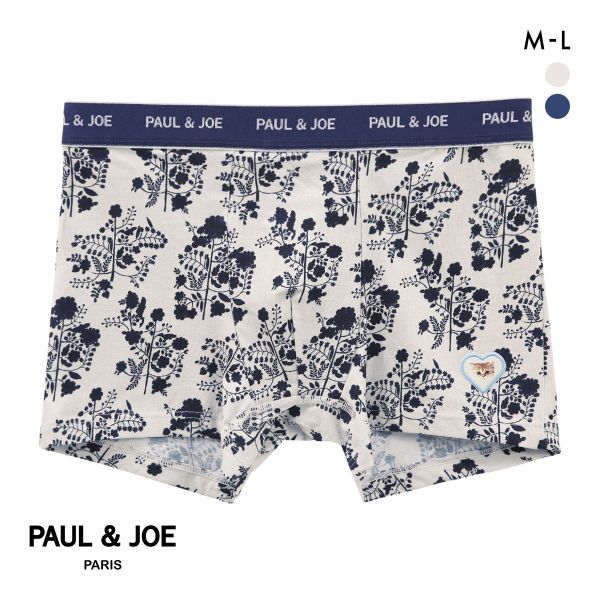 ポール & ジョー フラワー&ハートワッペン ボクサーパンツ メンズ 前とじ アンダーウェア PAUL & JOE ポール & ジョー フラワー&ハートワッペン ボクサーパンツ メンズ 前とじ アンダーウェア PAUL & JOE
