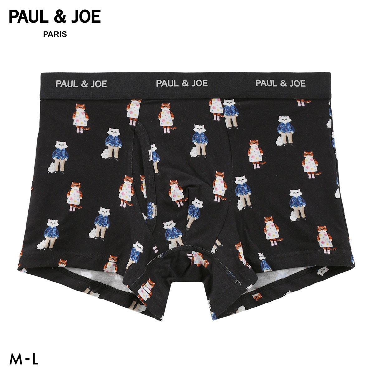 ポール ＆ ジョー ジプシー＆ヌネット ボクサーパンツ メンズ 前開き アンダーウェア PAUL & JOE(BK-ブラック-M)