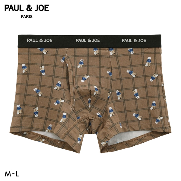 ポール ＆ ジョー ジプシー＆チェック柄 ボクサーパンツ メンズ 前あき アンダーウェア PAUL & JOE