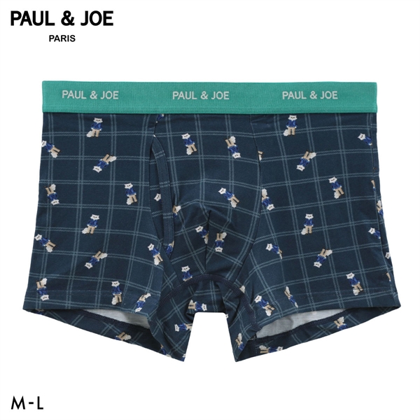 ポール ＆ ジョー ジプシー＆チェック柄 ボクサーパンツ メンズ 前あき アンダーウェア PAUL & JOE