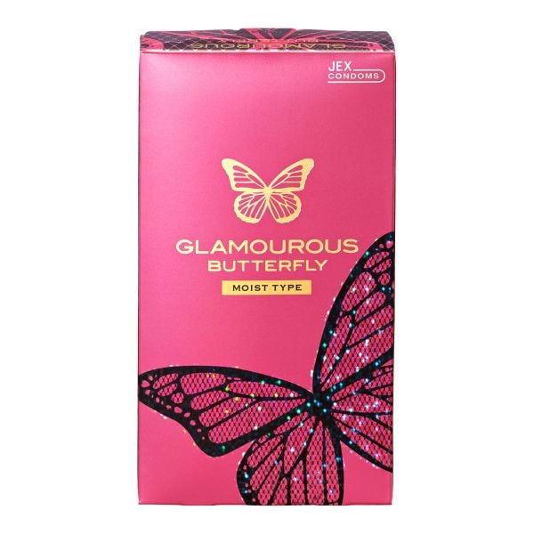 ジェクス JEX グラマラスバタフライ コンドーム 12個入り 避妊用 モイストタイプ