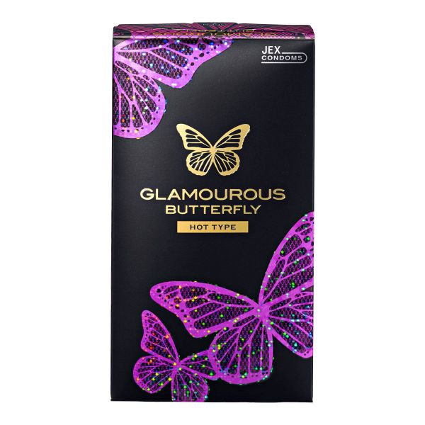 ジェクス JEX グラマラス バタフライ コンドーム 12個入り 避妊用 ホットタイプ
