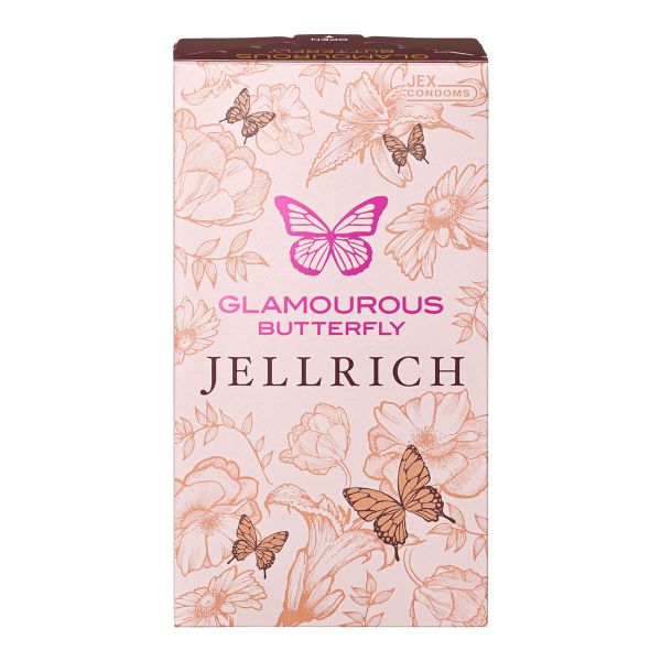 グラマラスバタフライ GLAMOUROUS BUTTERFLY ジェルリッチ コンドーム8個入り 避妊用