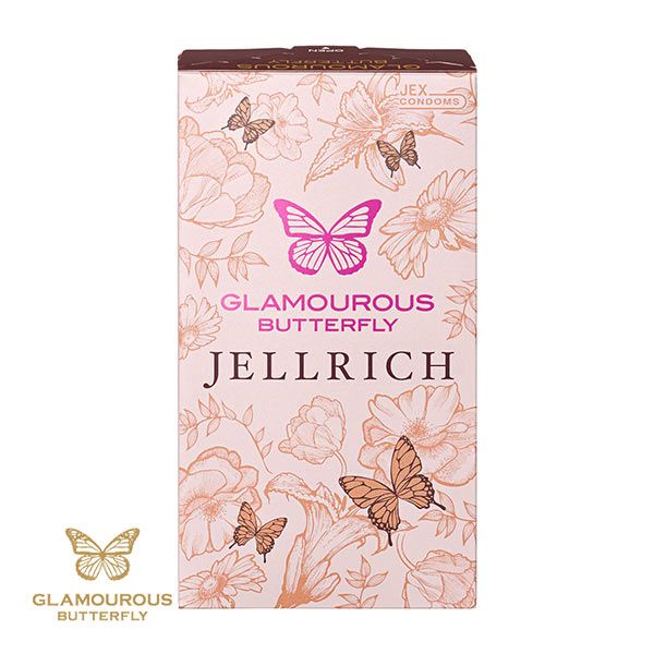 グラマラスバタフライ GLAMOUROUS BUTTERFLY ジェルリッチ コンドーム8個入り 避妊用