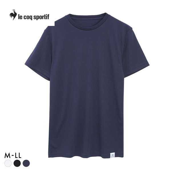 ルコックスポルティフ ハニカムメッシュ クルーネック 半袖シャツ メンズ インナー le coq sportif