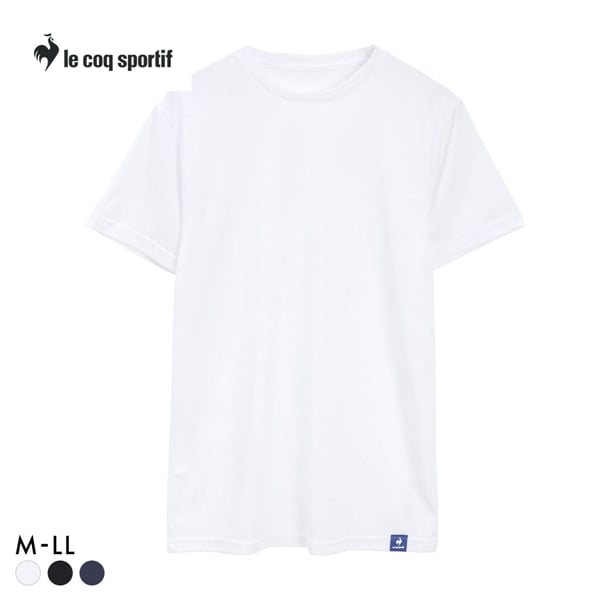 ルコックスポルティフ ハニカムメッシュ クルーネック 半袖シャツ メンズ インナー le coq sportif