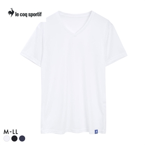 ルコックスポルティフ ハニカムメッシュ Vネック 半袖シャツ メンズ インナー le coq sportif