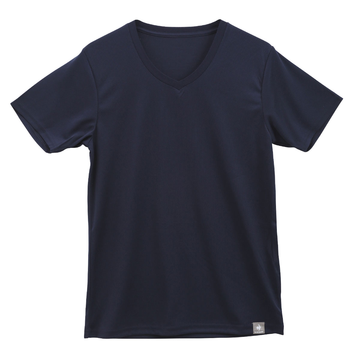 ルコックスポルティフ le coq sportif ハニカムメッシュ 半袖 Vネック Tシャツ メンズ インナー DRY(NV-ネイビー-M)