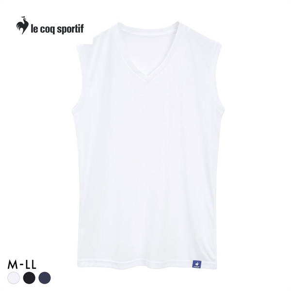 ルコックスポルティフ ハニカムメッシュ Vネック サーフシャツ メンズ インナー スリーブレス le coq sportif