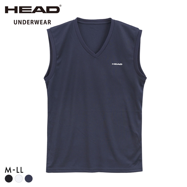 ヘッド 裏ハニカムメッシュ Vネック サーフシャツ メンズ 軽量 DRY スリーブレス インナー スポーツ 大きいサイズ HEAD