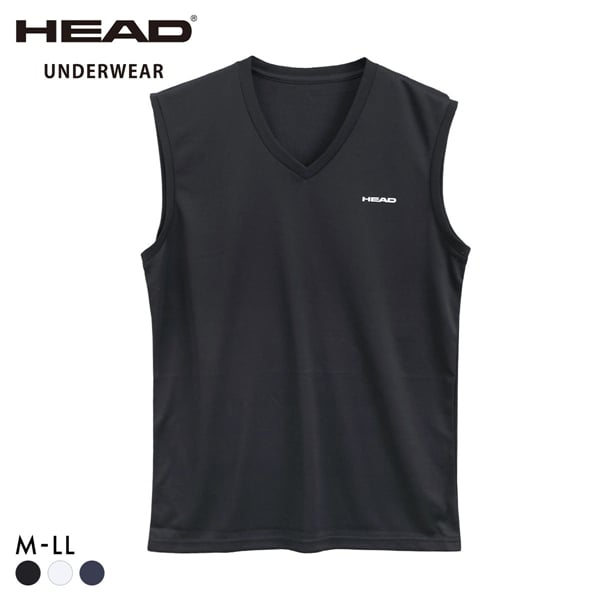 ヘッド 裏ハニカムメッシュ Vネック サーフシャツ メンズ 軽量 DRY スリーブレス インナー スポーツ 大きいサイズ HEAD