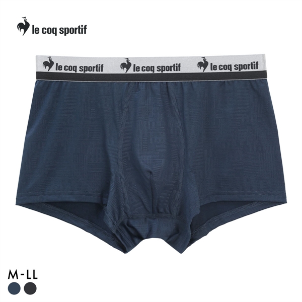 ルコックスポルティフ ラインエンボス柄 ボクサーパンツ メンズ 前とじ le coq sportif
