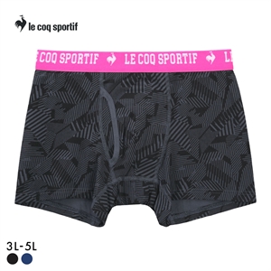 ルコックスポルティフ ライン柄 ボクサーパンツ 大きいサイズ メンズ 前あき le coq sportif ビッグサイズ