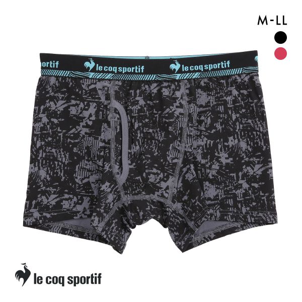 【メール便(15)】 ルコックスポルティフ インク柄 ボクサーパンツ メンズ 前あき le coq sportif 【メール便(15)】 ルコックスポルティフ インク柄 ボクサーパンツ メンズ 前あき le coq sportif
