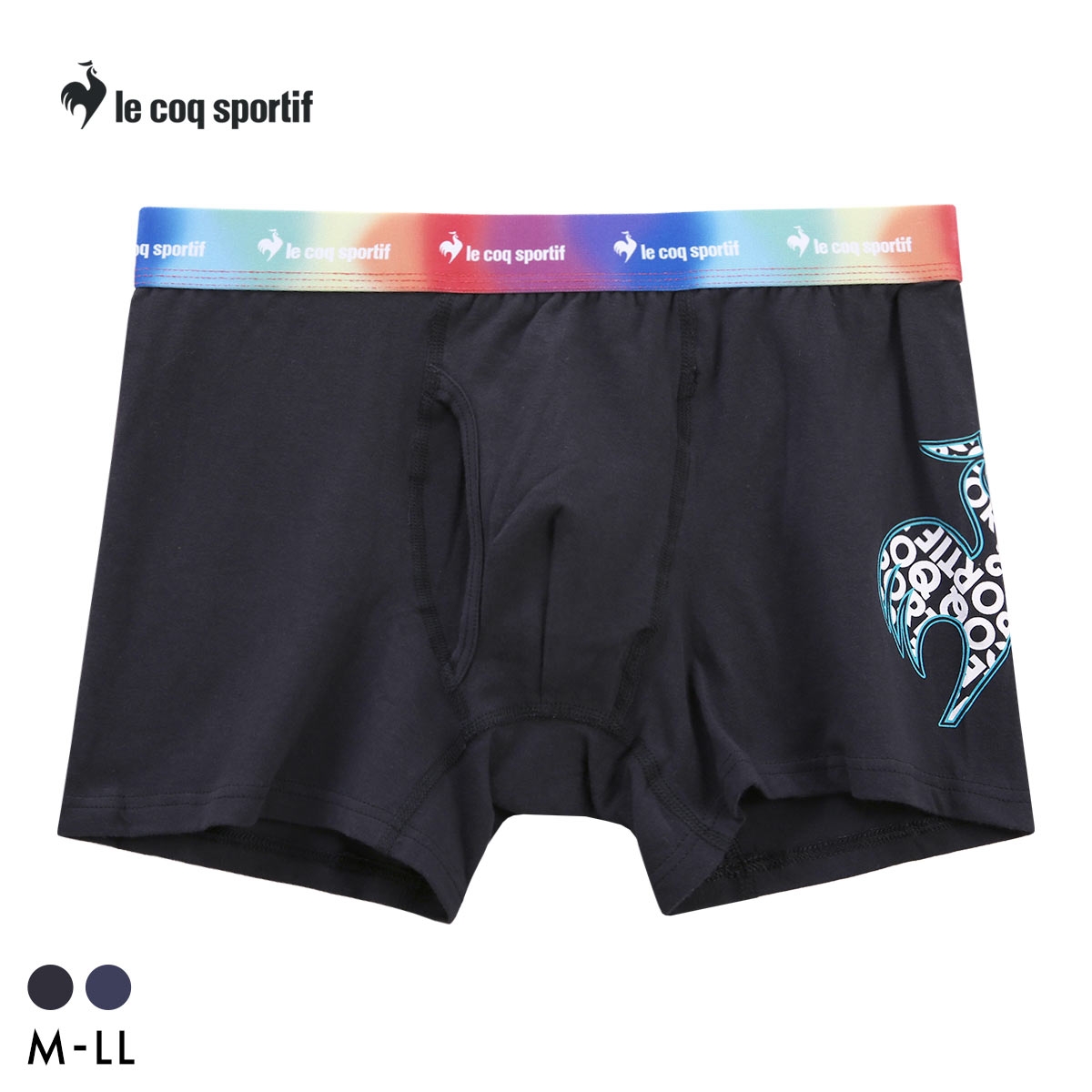 ルコックスポルティフ グラフィックロゴ ボクサーパンツ メンズ 前あき le coq sportif 綿混