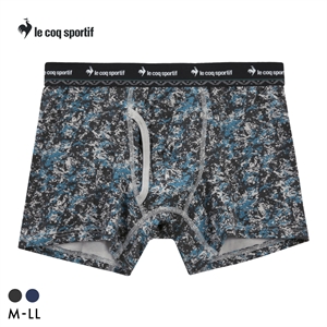 ルコックスポルティフ ペイント柄 ボクサーパンツ メンズ 前あき le coq sportif 綿混