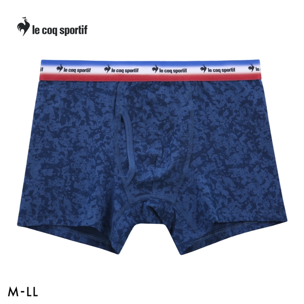 ルコックスポルティフ グランジ柄 ボクサーパンツ メンズ 前あき le coq sportif 綿混