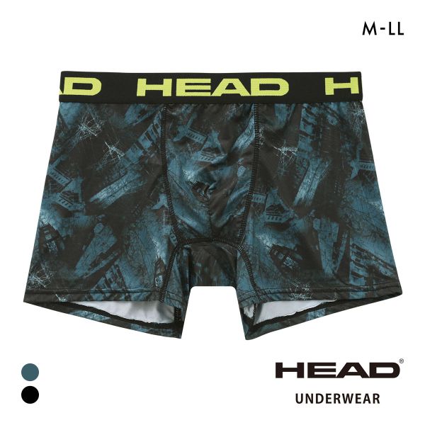 ヘッド クラックシティ柄 ボクサーパンツ メンズ 前とじ 超軽量 ボクサーブリーフ HEAD