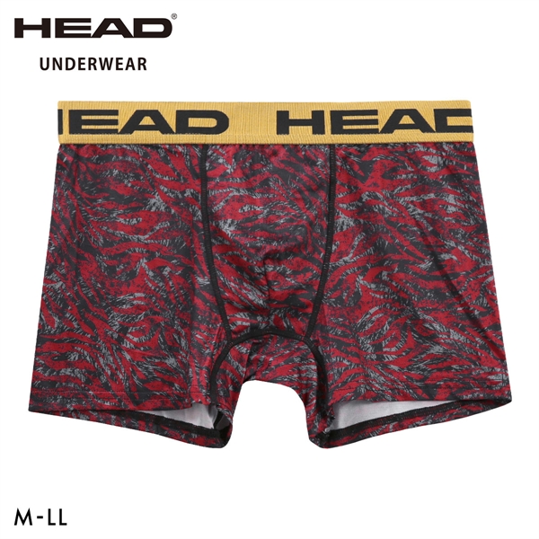 ヘッド ゼブラ柄 ボクサーパンツ メンズ 前とじ 超軽量 ボクサーブリーフ 大きいサイズ HEAD