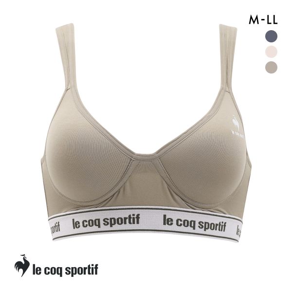 ルコックスポルティフ モールドカップ ノンワイヤー ブラジャー ハーフトップ レディース le coq sportif