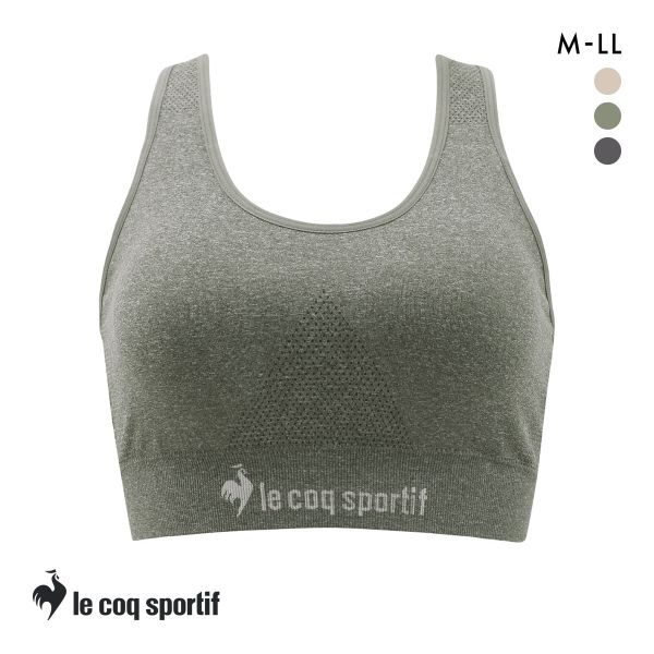 ルコックスポルティフ 成型 シームレス ハーフトップ レディース ブラジャー le coq sportif