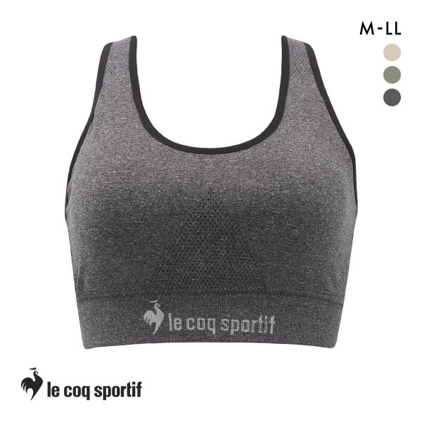ルコックスポルティフ 成型 シームレス ハーフトップ レディース ブラジャー le coq sportif