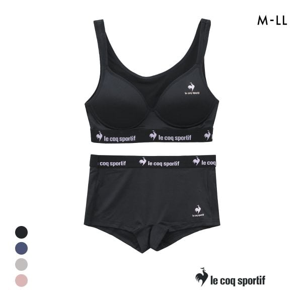 ルコックスポルティフ ハーフトップ＆ショーツセット レディース 上下セット ブラセット ノンワイヤー le coq sportif