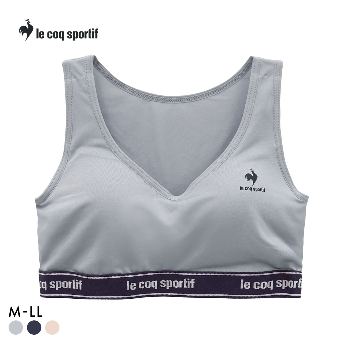 ルコックスポルティフ モールドカップ ノンワイヤー ブラジャー ハーフトップ レディース le coq sportif