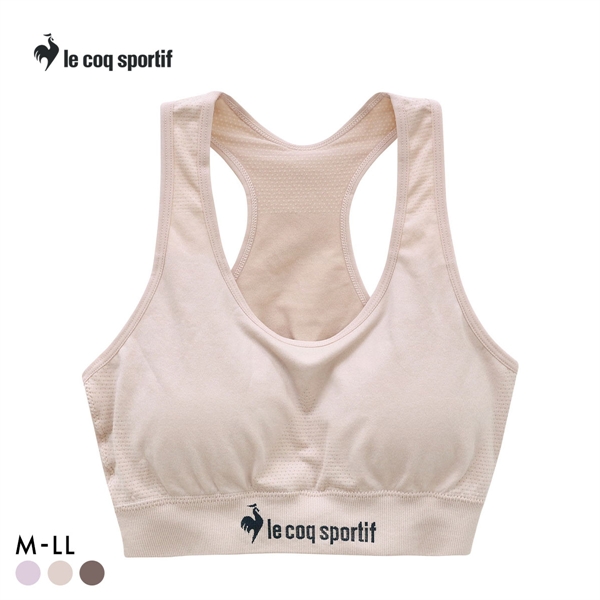 ルコックスポルティフ 成型 シームレス ハーフトップ レディース ブラジャー le coq sportif