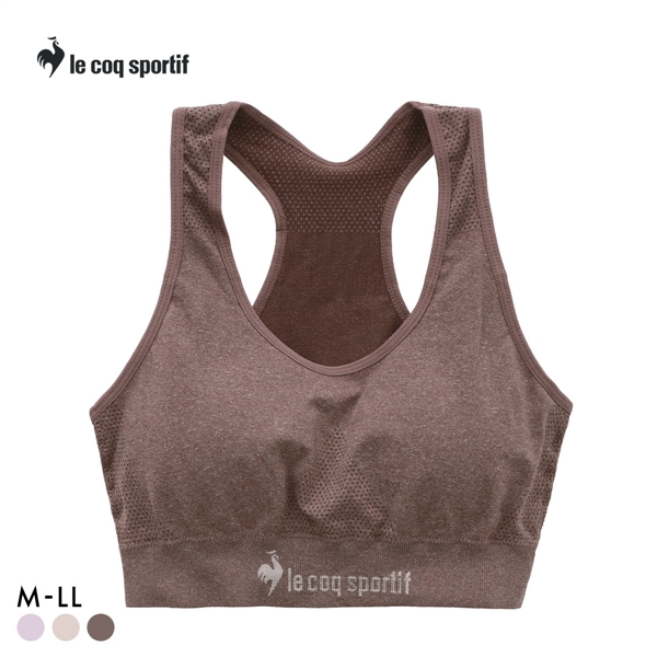 ルコックスポルティフ 成型 シームレス ハーフトップ レディース ブラジャー le coq sportif