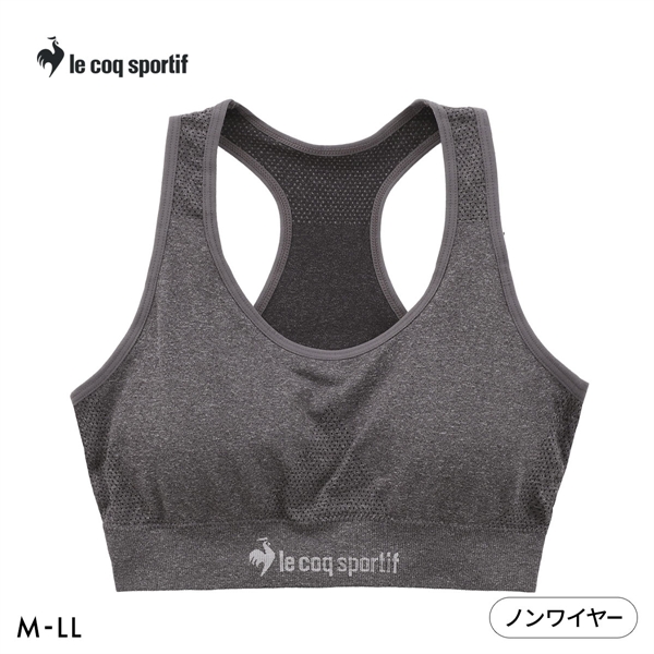 ルコックスポルティフ 成型 シームレス ハーフトップ レディース ブラジャー le coq sportif