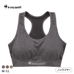 ルコックスポルティフ 成型 シームレス ハーフトップ レディース ブラジャー le coq sportif