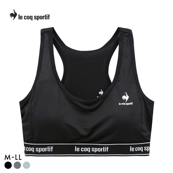 ルコックスポルティフ レーサーバック ハーフトップ レディース ノンワイヤー ブラジャー 単品 le coq sportif
