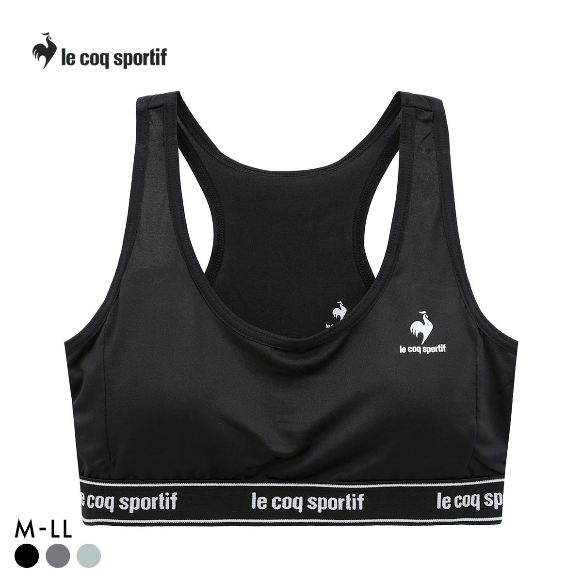 ルコックスポルティフ レーサーバック ハーフトップ レディース ノンワイヤー ブラジャー 単品 le coq sportif