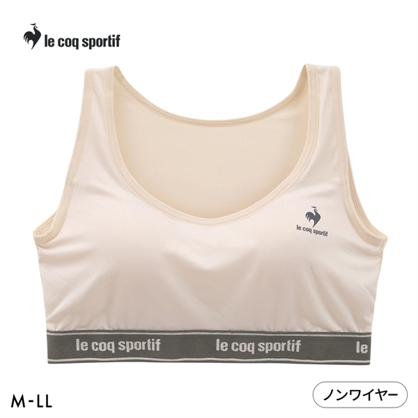ルコックスポルティフ モールドカップ ノンワイヤー ブラジャー ハーフトップ レディース le coq sportif 吸汗速乾