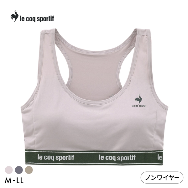 ルコックスポルティフ レーサーバック ハーフトップ レディース ノンワイヤー ブラジャー 単品 le coq sportif