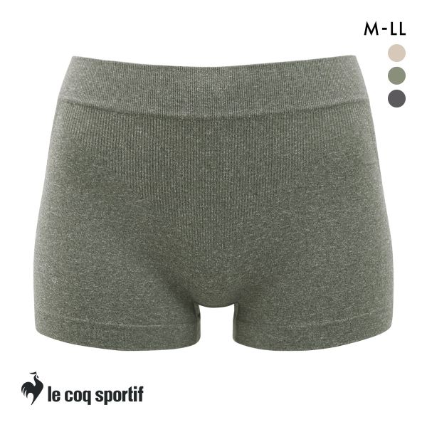 ルコックスポルティフ 成型 シームレス 1分丈 ショーツ レディース ボクサータイプ le coq sportif
