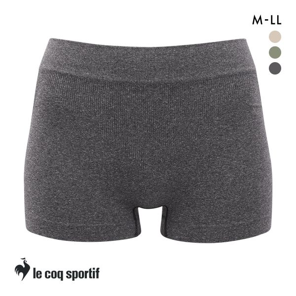 ルコックスポルティフ 成型 シームレス 1分丈 ショーツ レディース ボクサータイプ le coq sportif