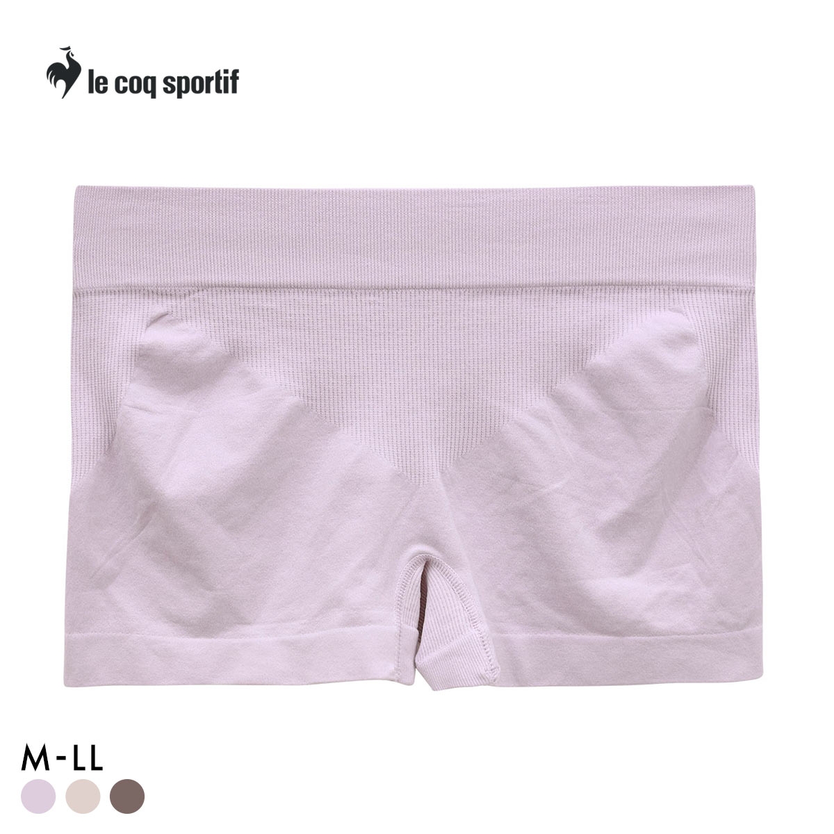 ルコックスポルティフ 成型 シームレス 1分丈 ショーツ レディース ボクサータイプ le coq sportif