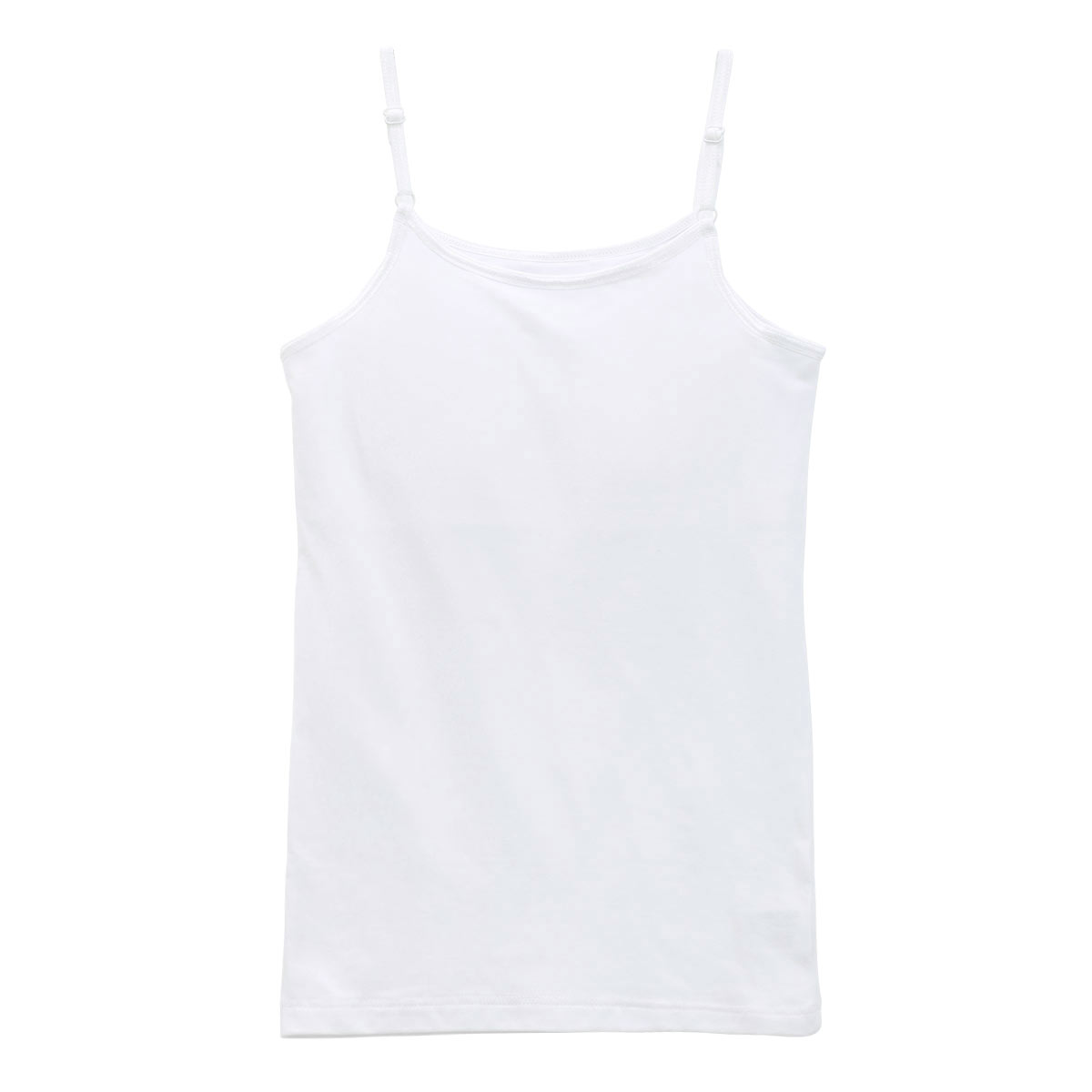 体育deインナー キャミソール インナー キッズ ジュニア 女の子 ソフトパッド付き さらさらフィット 綿混(WH-ホワイト-140)