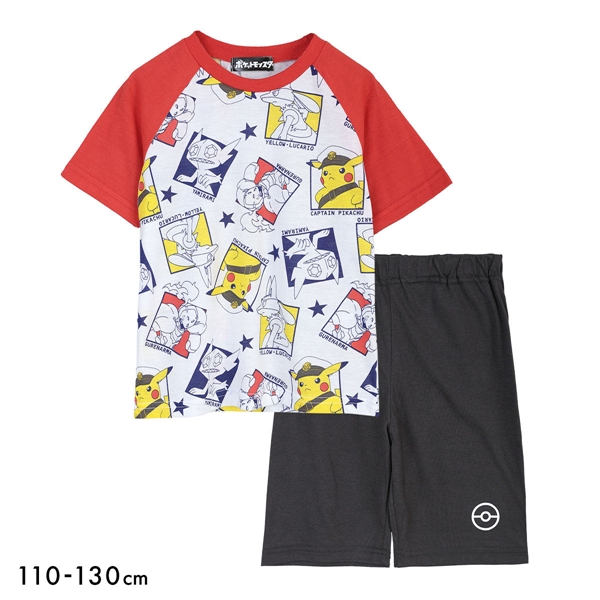 ポケットモンスター 男児 Tシャツ パジャマ 上下セット ポケモン ジュニア キッズ 110 120 130 寝間着 部屋着