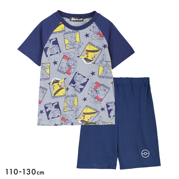 ポケットモンスター 男児 Tシャツ パジャマ 上下セット ポケモン ジュニア キッズ 110 120 130 寝間着 部屋着