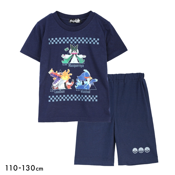 ポケットモンスター 男児 パジャマ 半袖半ズボン 上下セット ポケモン ジュニア キッズ 110 120 130 寝間着 部屋着 ルームウェア