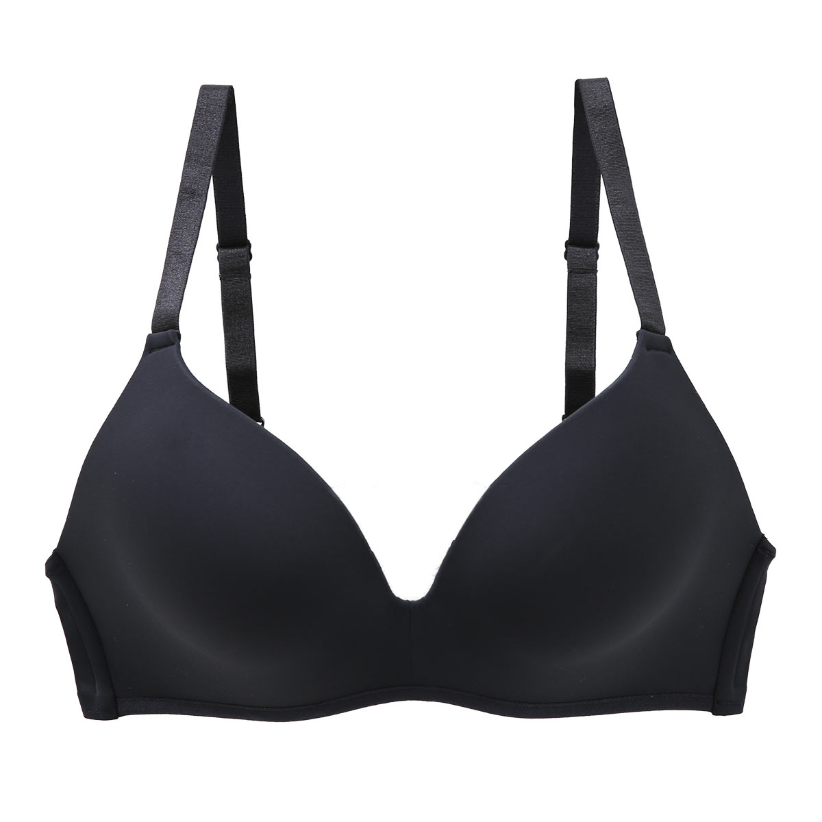 ストレスが限りなくゼロ ナノストレス ノンワイヤー ブラジャー レディース ワイヤレスブラ 単品(BK-ブラック-M)