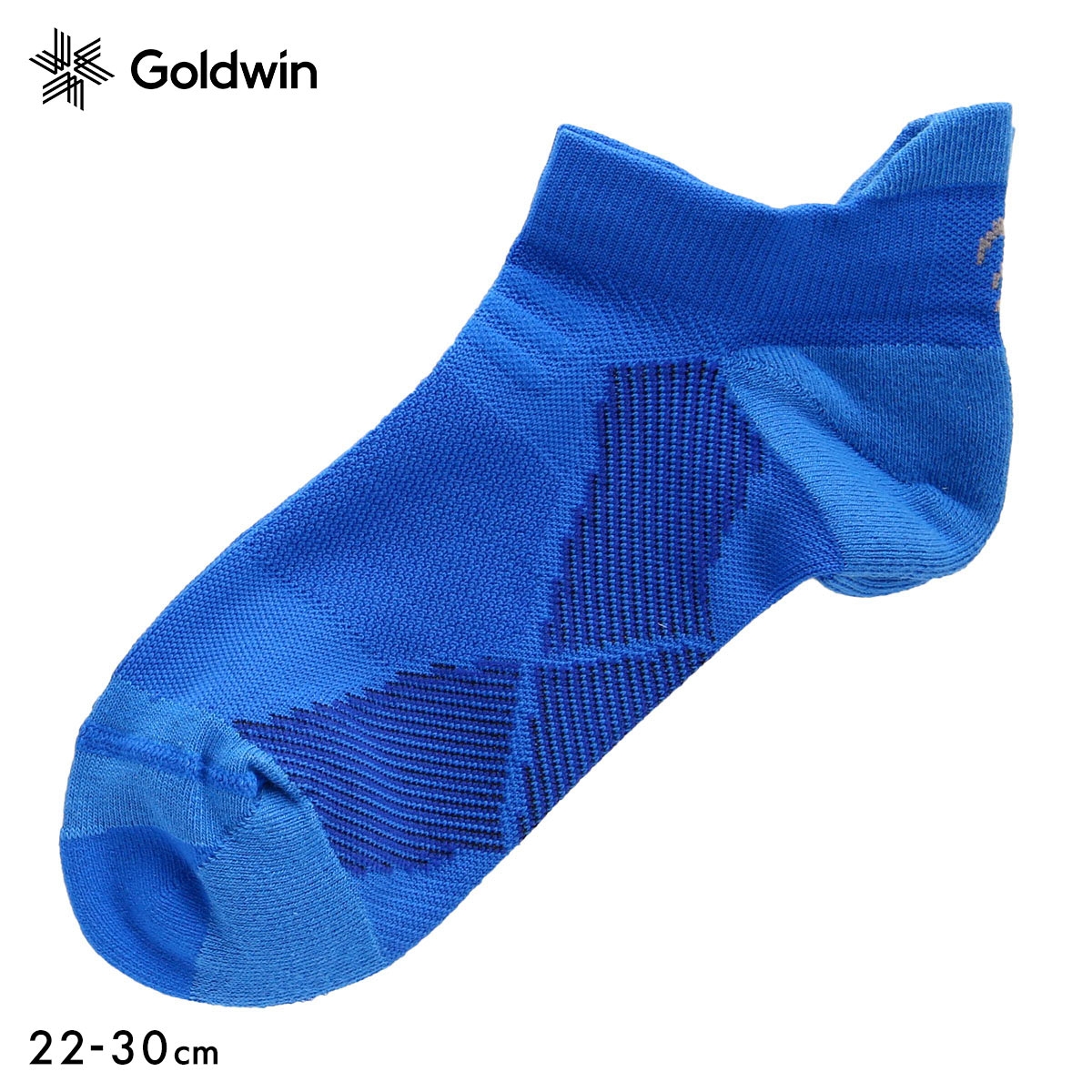 ゴールドウイン Goldwin シースリーフィット C3fit アーチサポート ショート丈 ソックス ユニセックス 22-24cm 24-26cm 26-28cm 28-30cm(BU-ブルー-22-24cm)