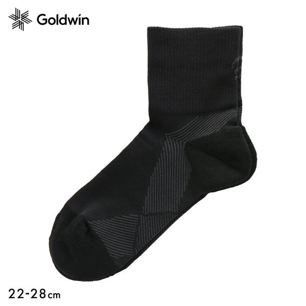 ゴールドウイン Goldwin シースリーフィット C3fit アーチサポート クォーター丈 ソックス ユニセックス 22-24cm 24-26cm 26-28cm