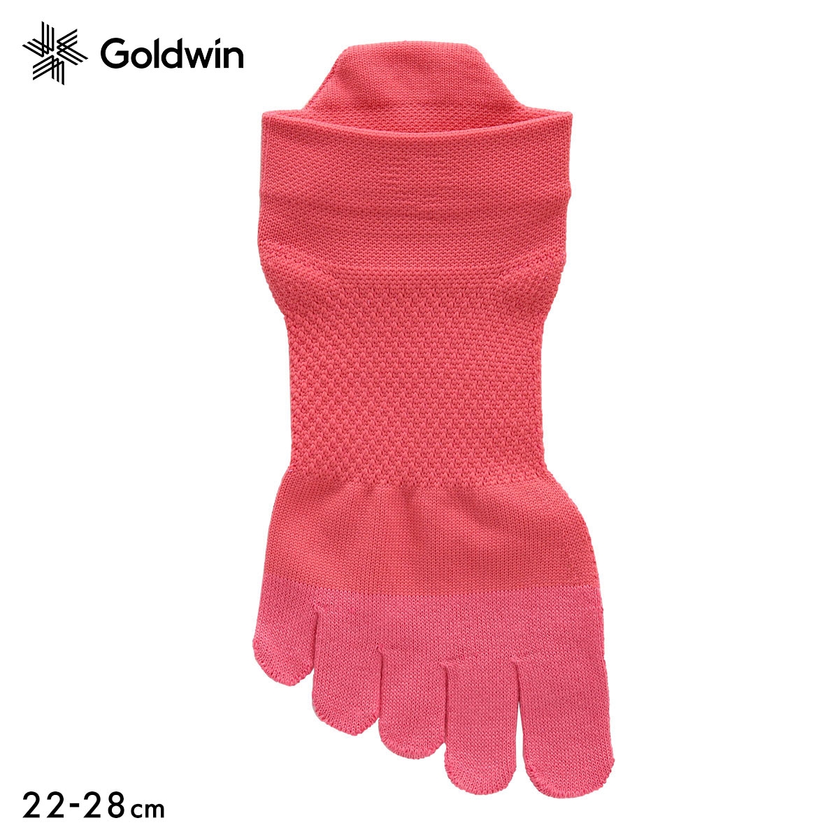 ゴールドウイン Goldwin シースリーフィット C3fit アーチサポート 5本指 ショート丈 ソックス ユニセックス 22-24cm 24-26cm 26-28cm(PI-ピンク-22-24cm)