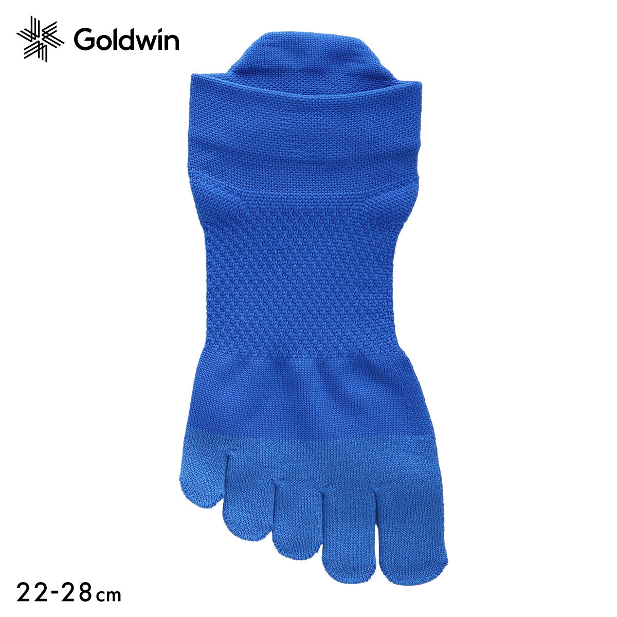 ゴールドウイン Goldwin シースリーフィット C3fit アーチサポート 5本指 ショート丈 ソックス ユニセックス 22-24cm 24-26cm 26-28cm(BU-ブルー-22-24cm)